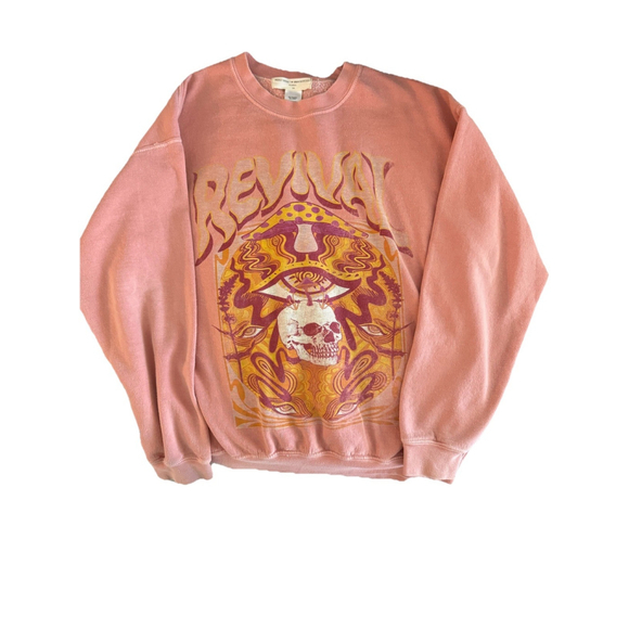 Urban Outfitters Tops - Urban Outfitters Project Social T Women’s S/M Pink Revival Sweatshirt, Soft